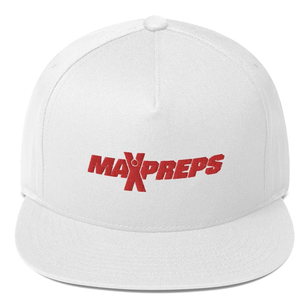 MaxPreps Logo Embroidered Flat Bill Hat