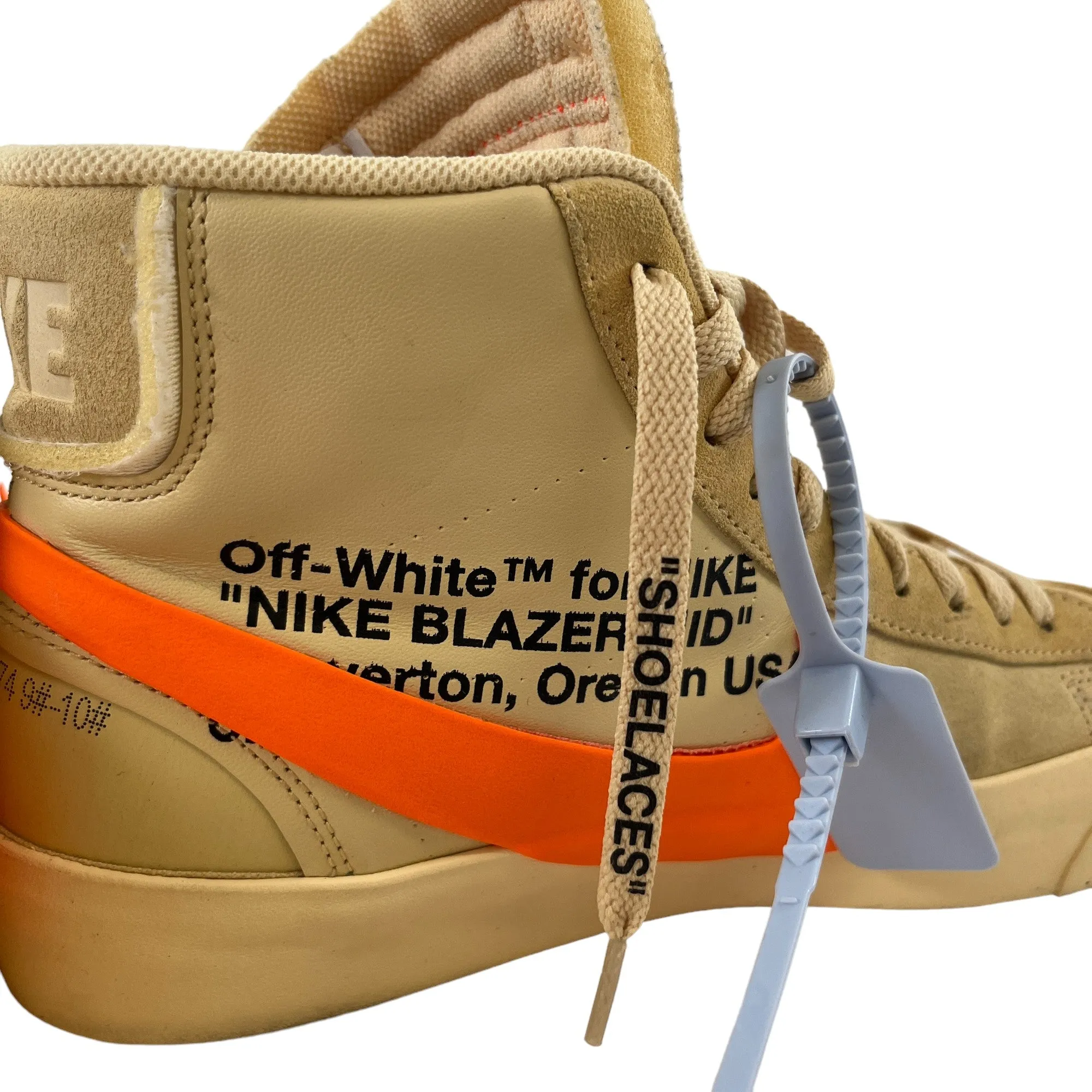 Men's X Off White Blazer High Trainers Beige Size EU 42.5 / UK 8.5