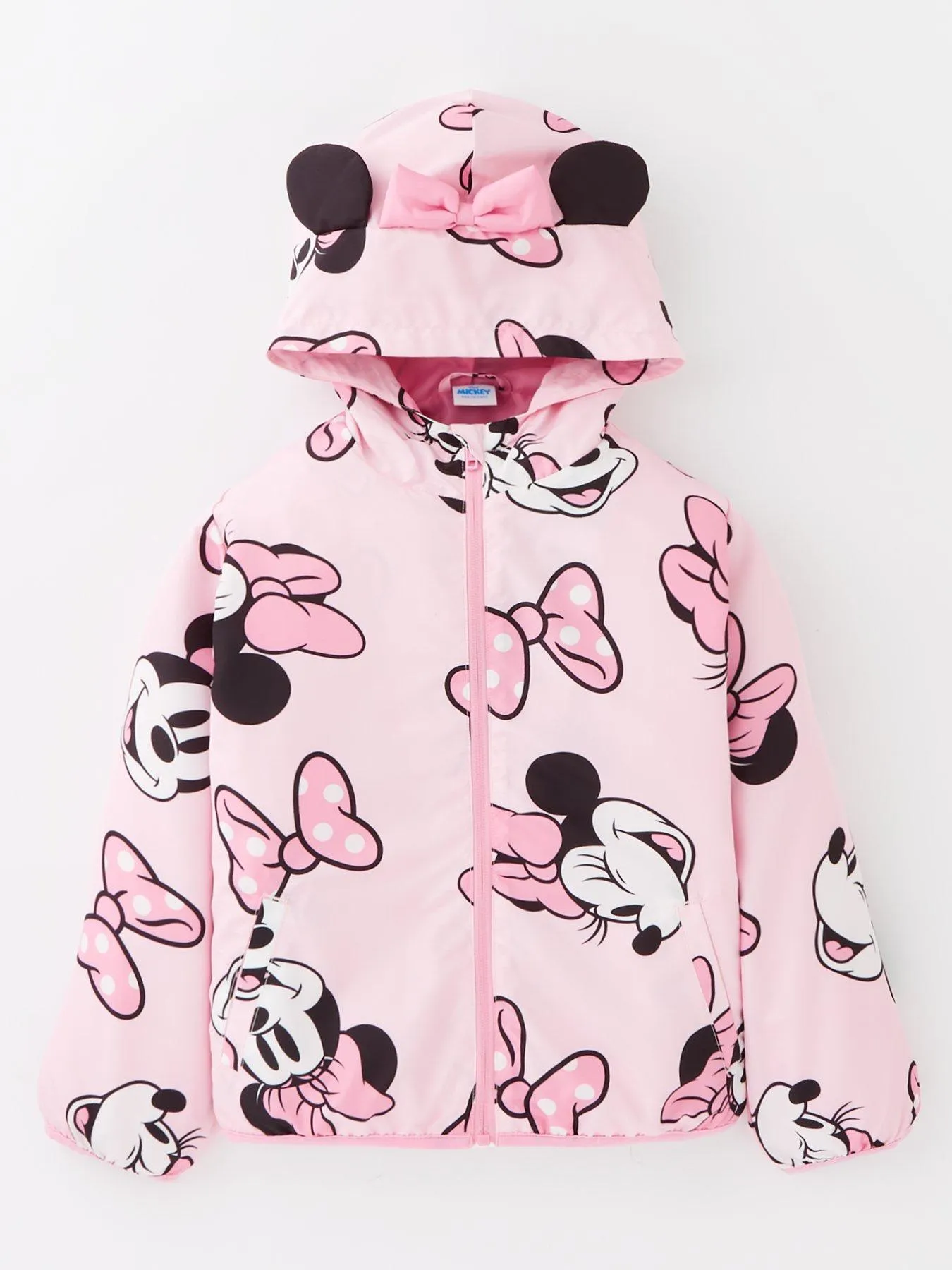 Minnie Mouse Disney Minnie Mouse Hood Detail Lightweight Jacket - Pink