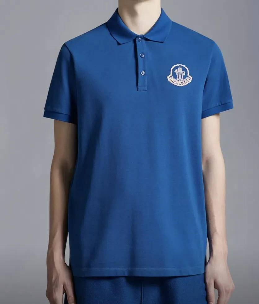 MONCLER  |Embroidered Logo Polo Shirt