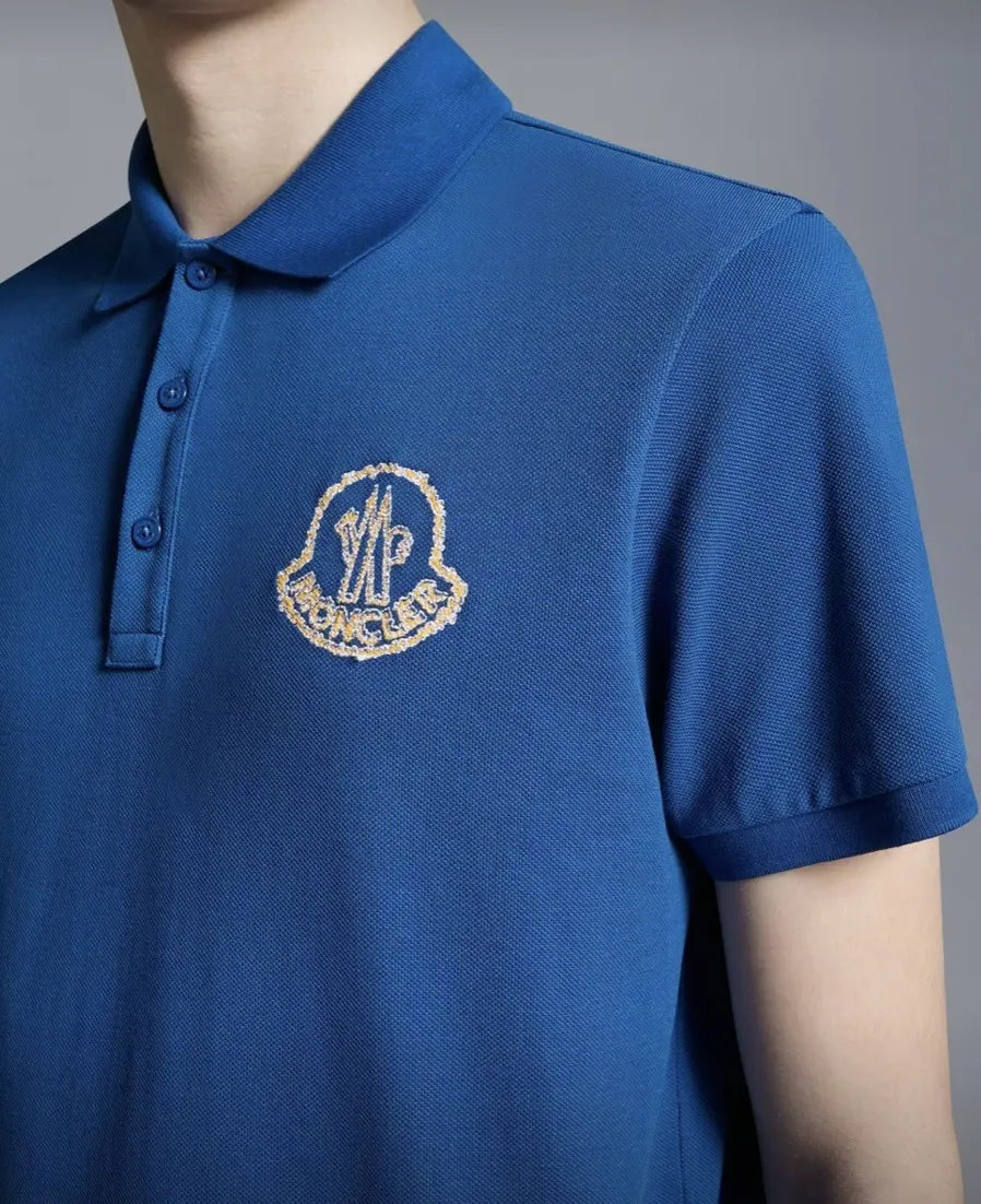 MONCLER  |Embroidered Logo Polo Shirt