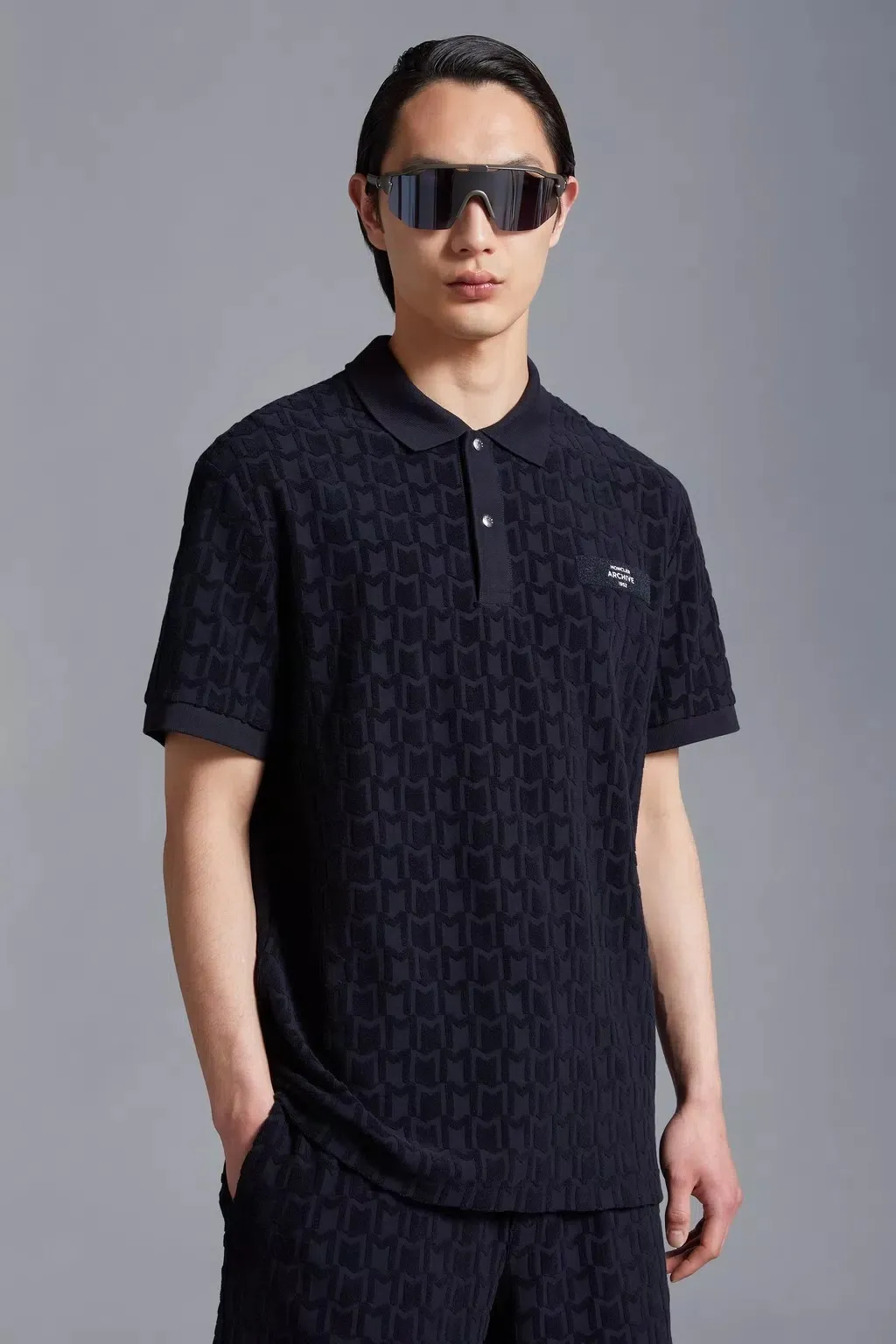 MONCLER  |Terrycloth Polo Shirt