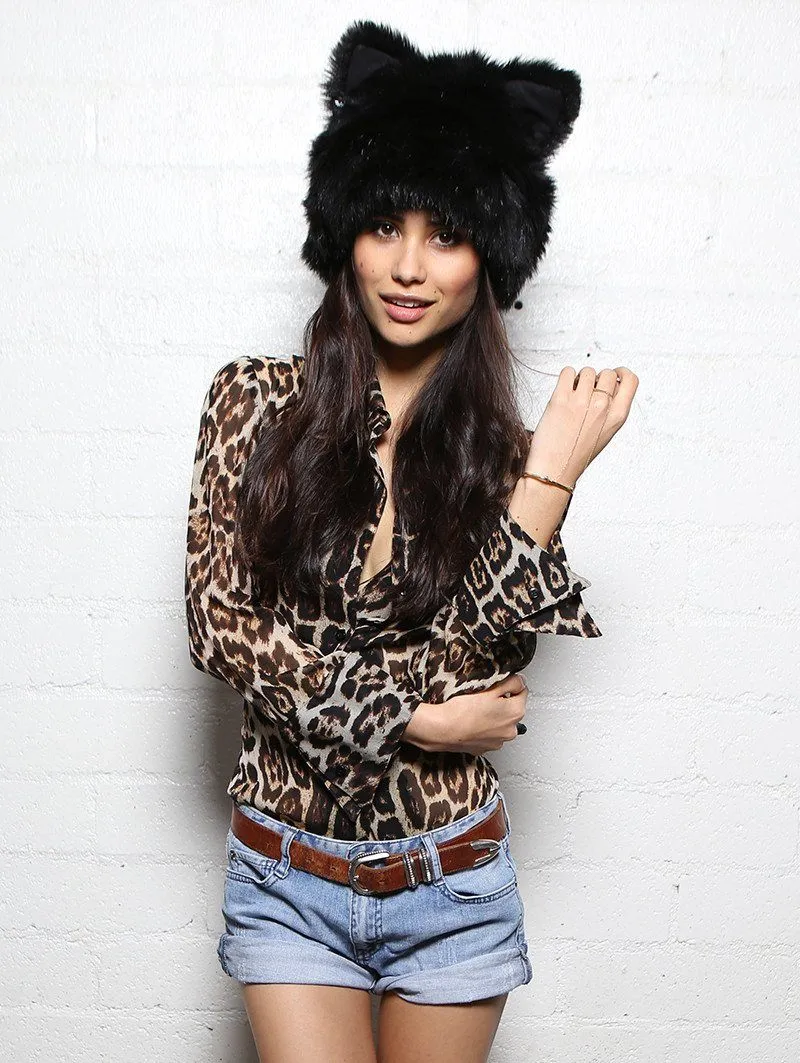 Mother Meow Faux Fur Hood