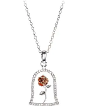 NA Enchanted Rose Necklace Beauty and the Beast