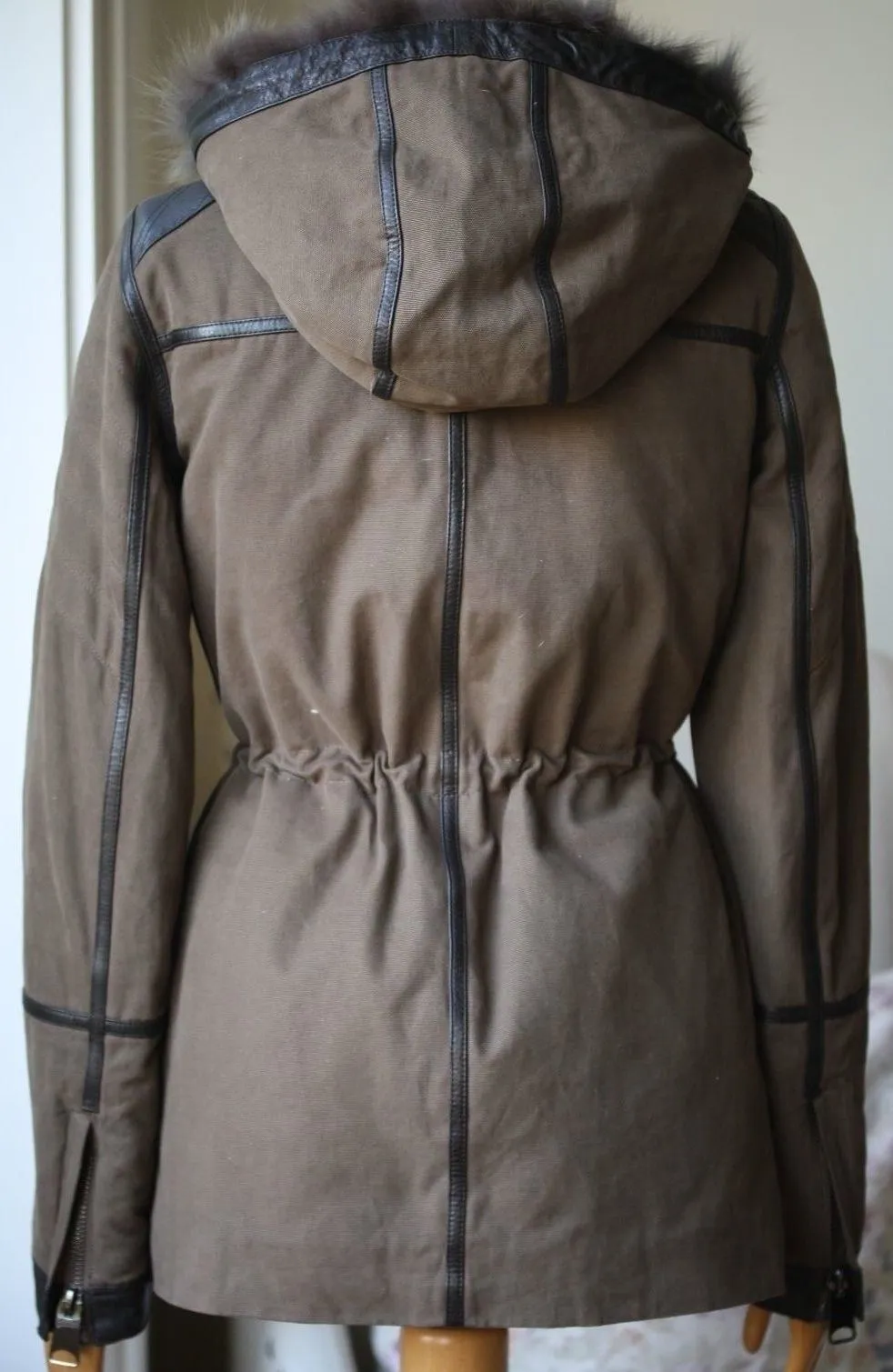 NATACHA AND VANESSA PARKA JACKET SZ 40 UK 8/10