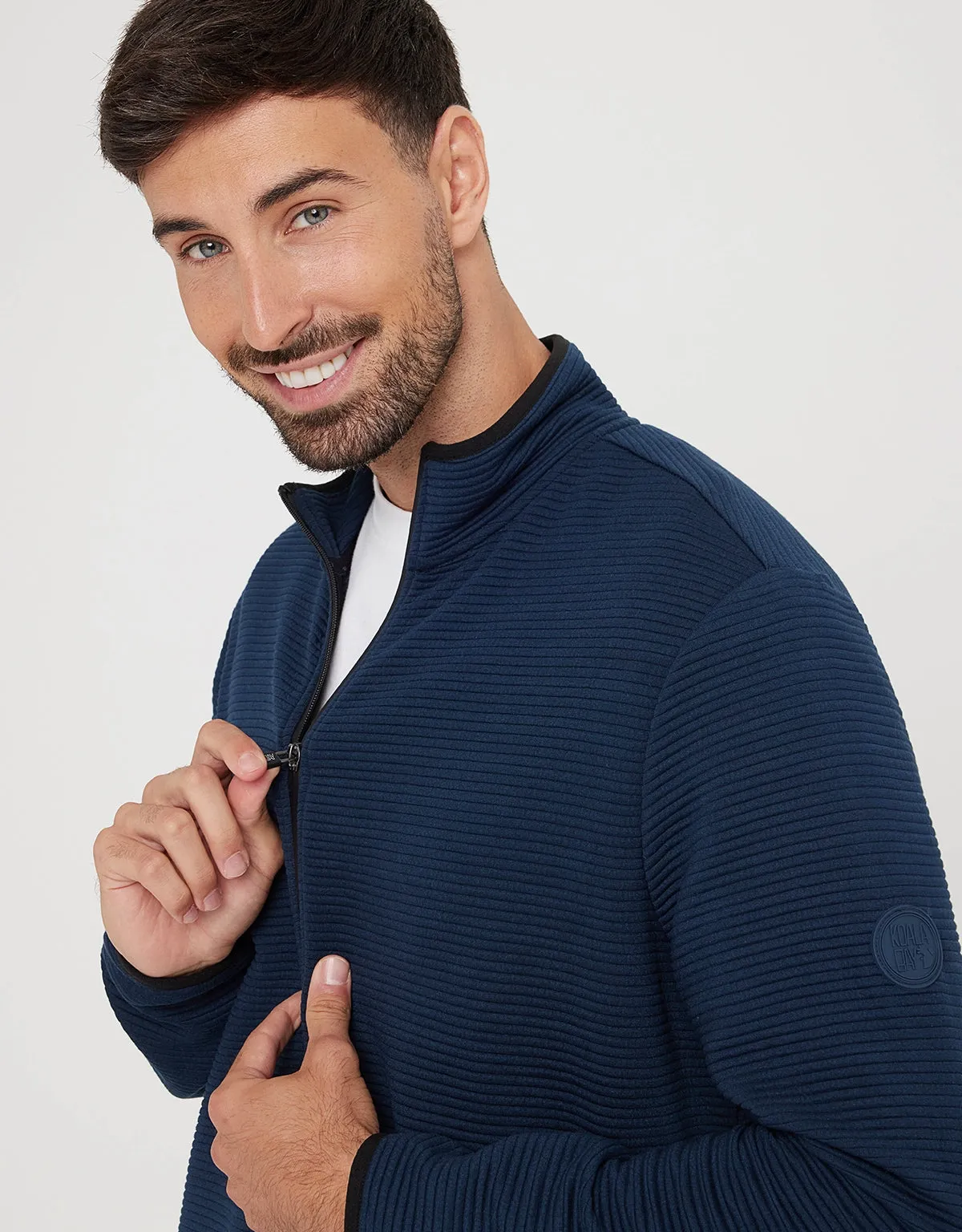 Navy Blue Zip Jacket - Tigio