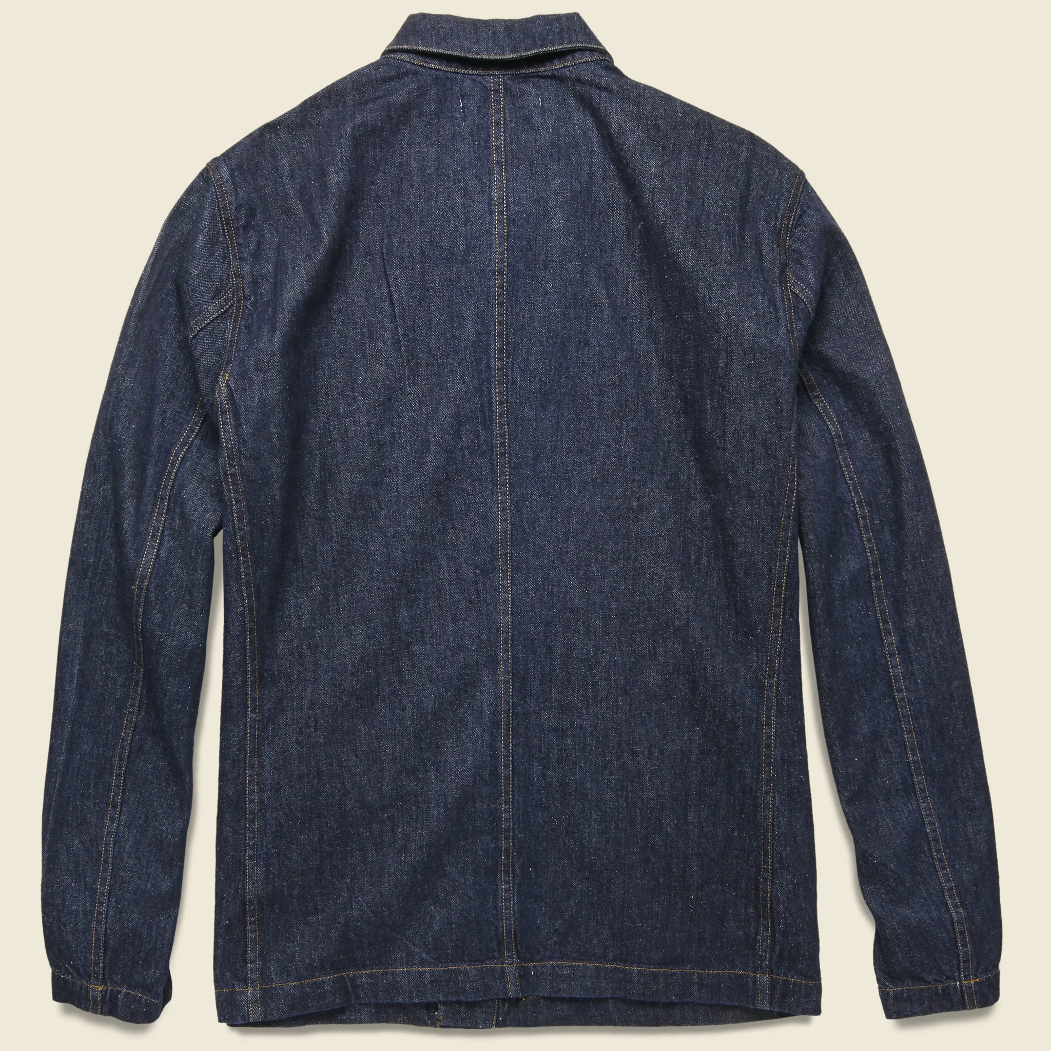 Nepped Denim Shirt Jacket - Rinse