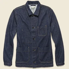 Nepped Denim Shirt Jacket - Rinse