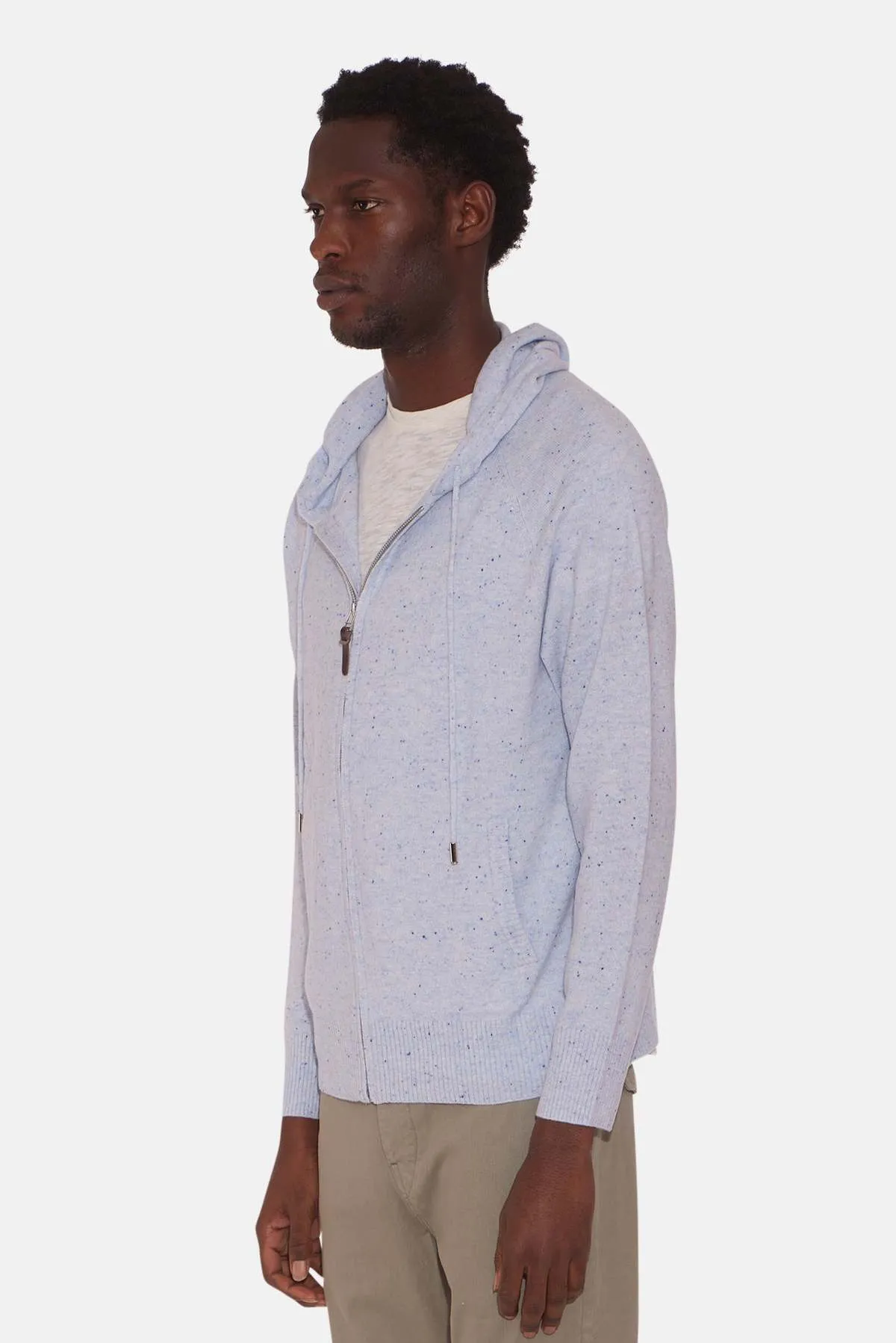 New Leo Zip Hoodie With Pockets - Blue Mint