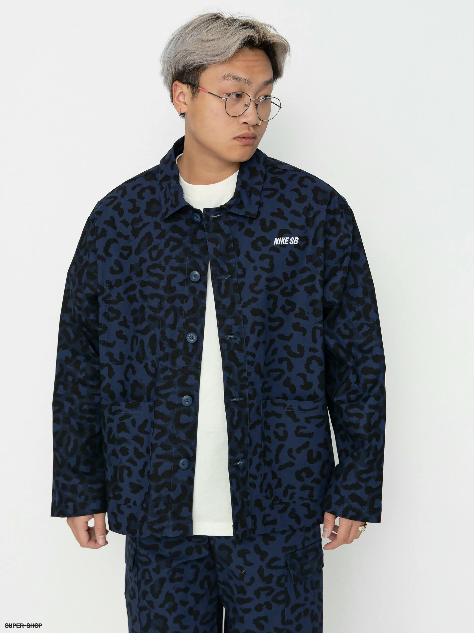 Nike SB Chore Aop Jacket (midnight navy/white)