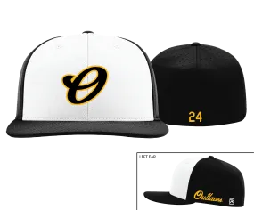 Outlaws - White & Black Fitted Hat