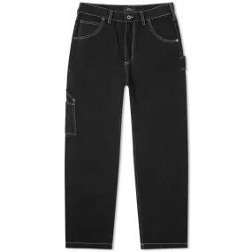 PACCBET Contrast Stitch Carpenter PantBlack