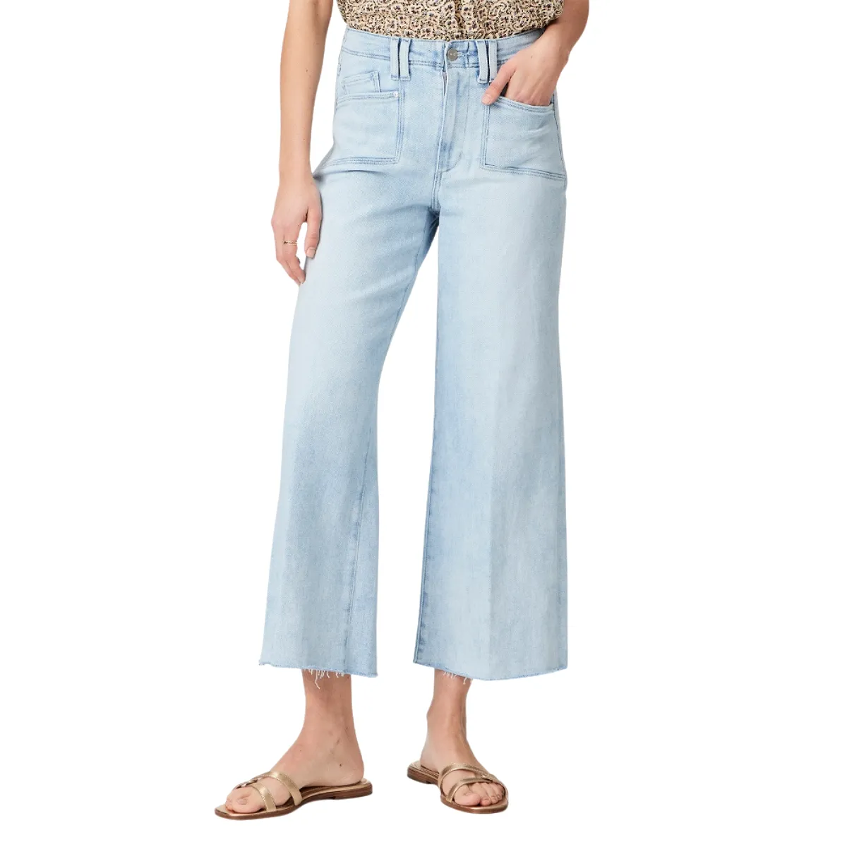 PAIGE Anessa Jean w/ set-in Pockets  Raw Hem - Shooting Star