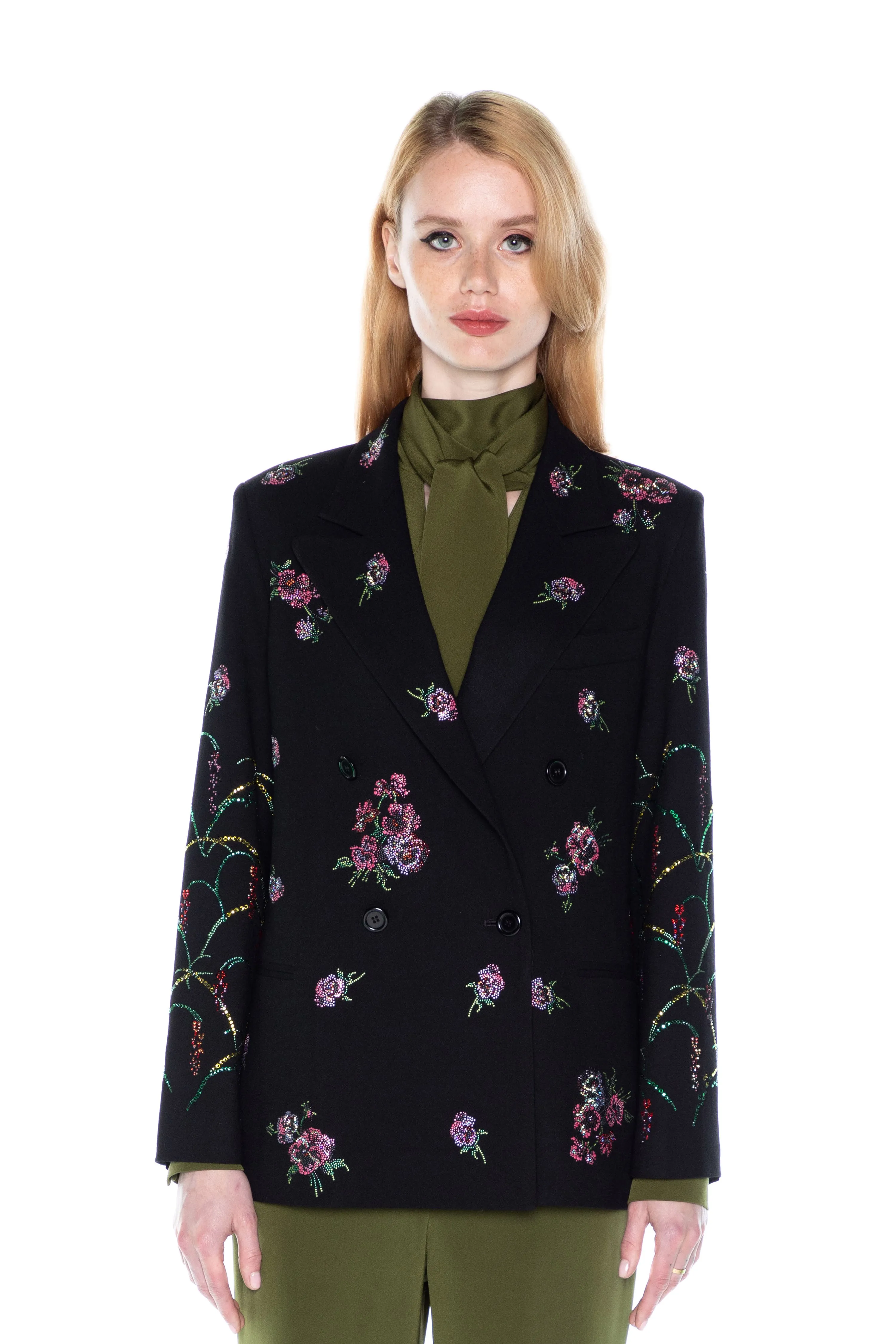 'PANSIES' DOUBLE BREASTED JACKET