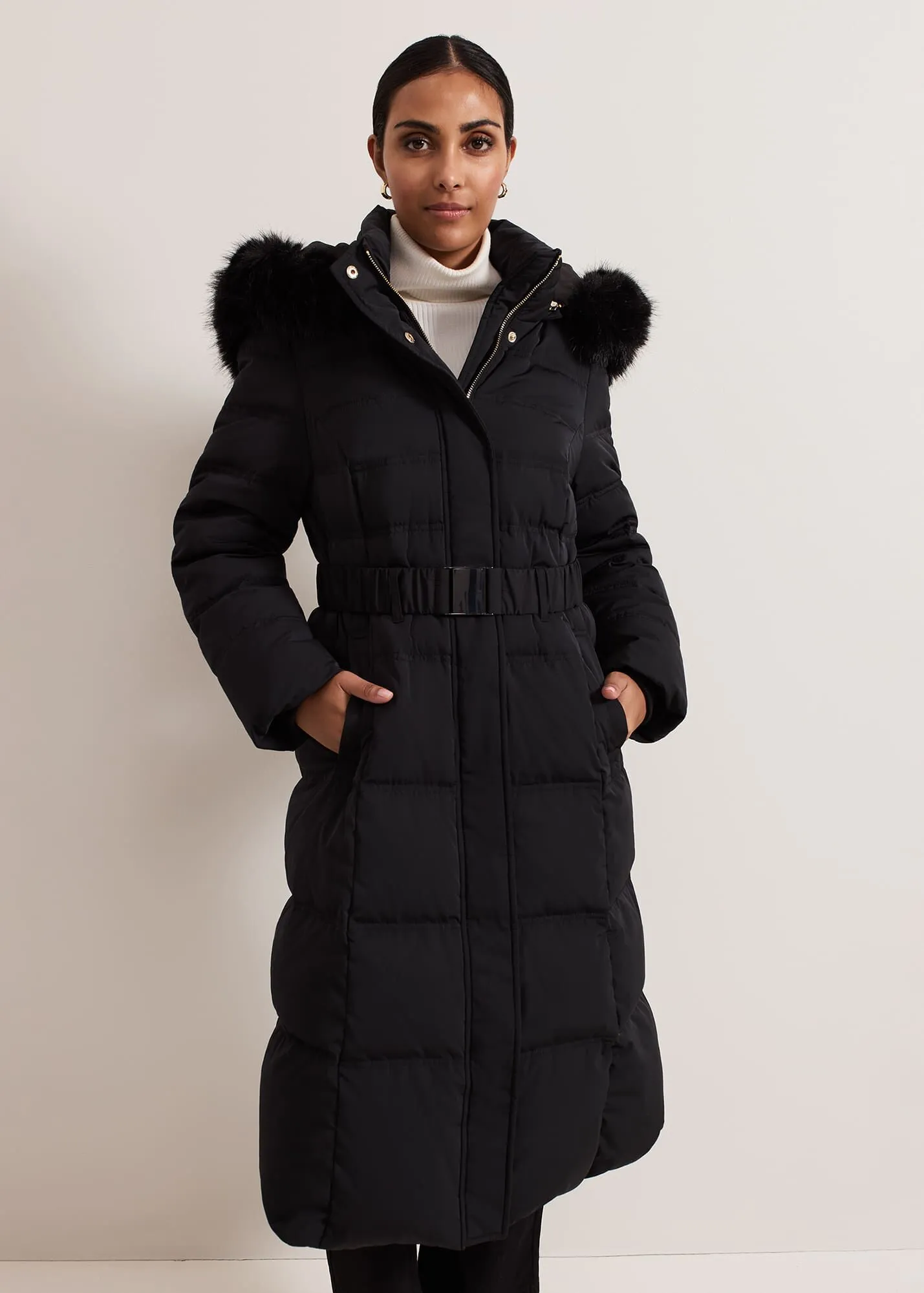 Petite Dixie Long Fur Hood Puffer