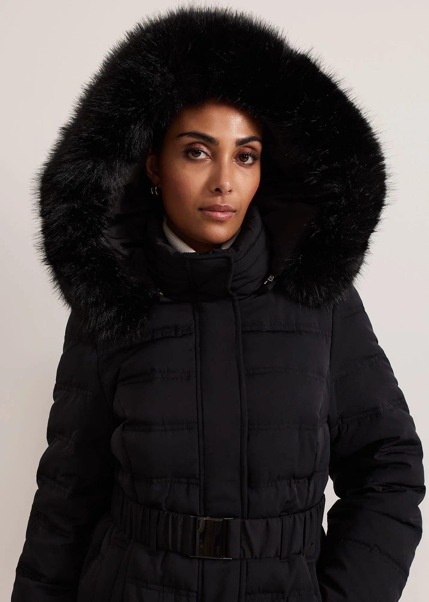 Petite Dixie Long Fur Hood Puffer