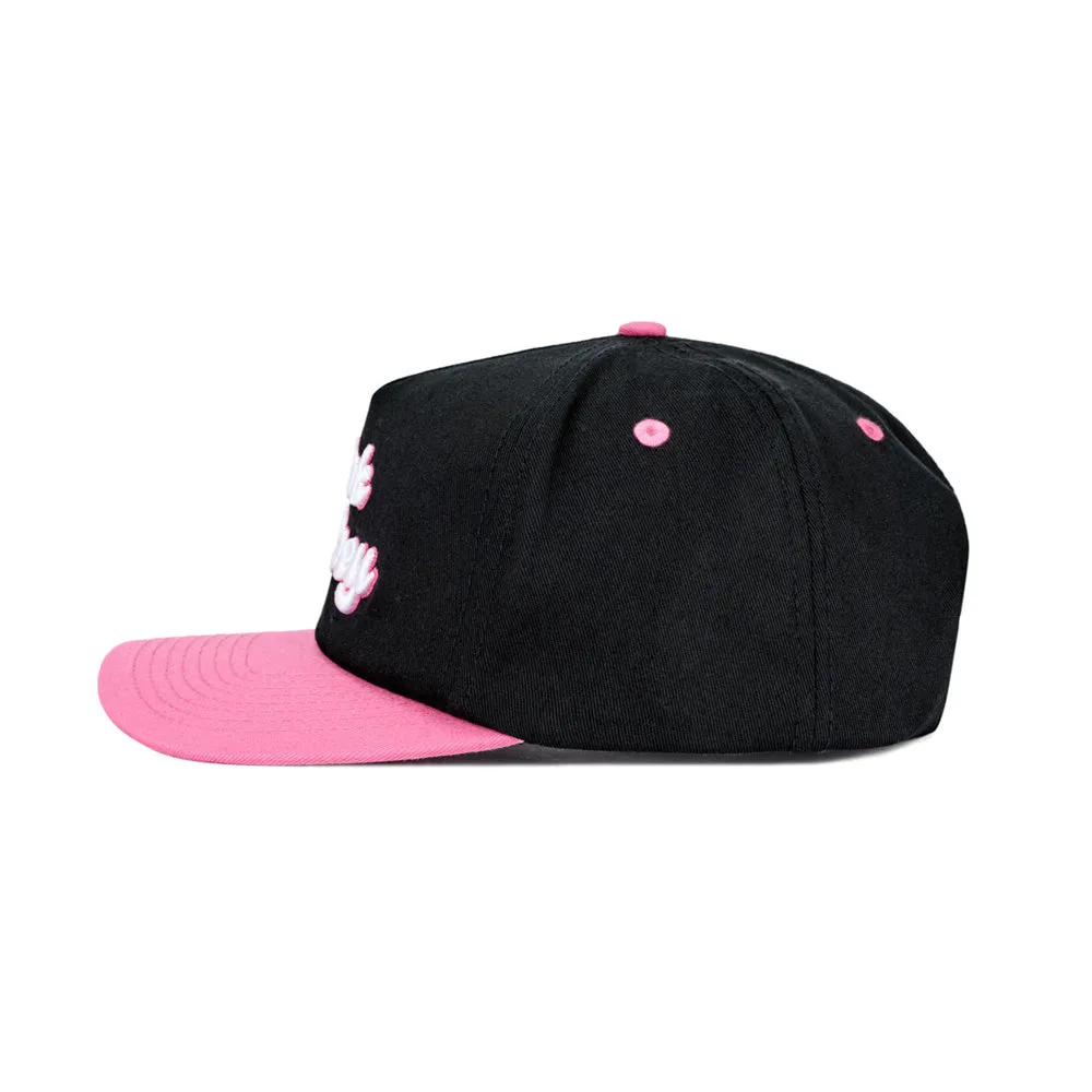 PINK WHITNEY VINTAGE BLACK SNAPBACK HAT