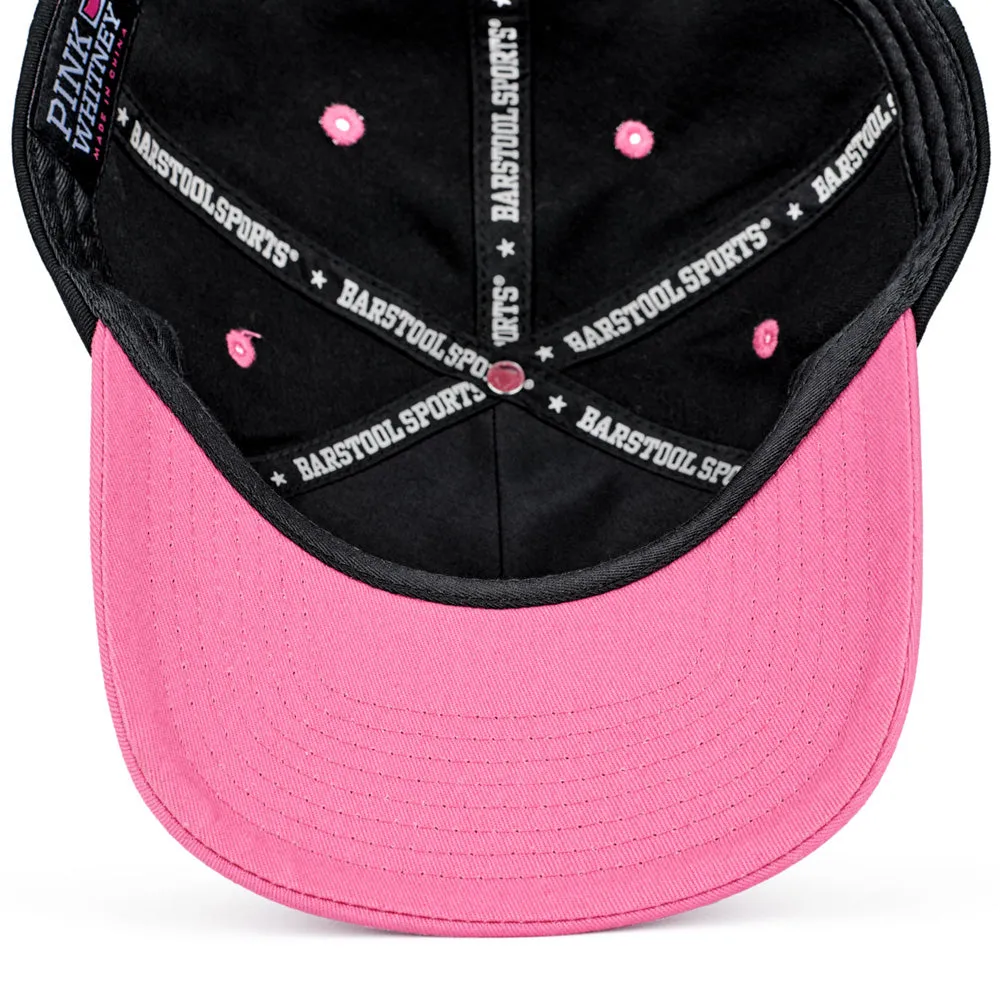 PINK WHITNEY VINTAGE BLACK SNAPBACK HAT