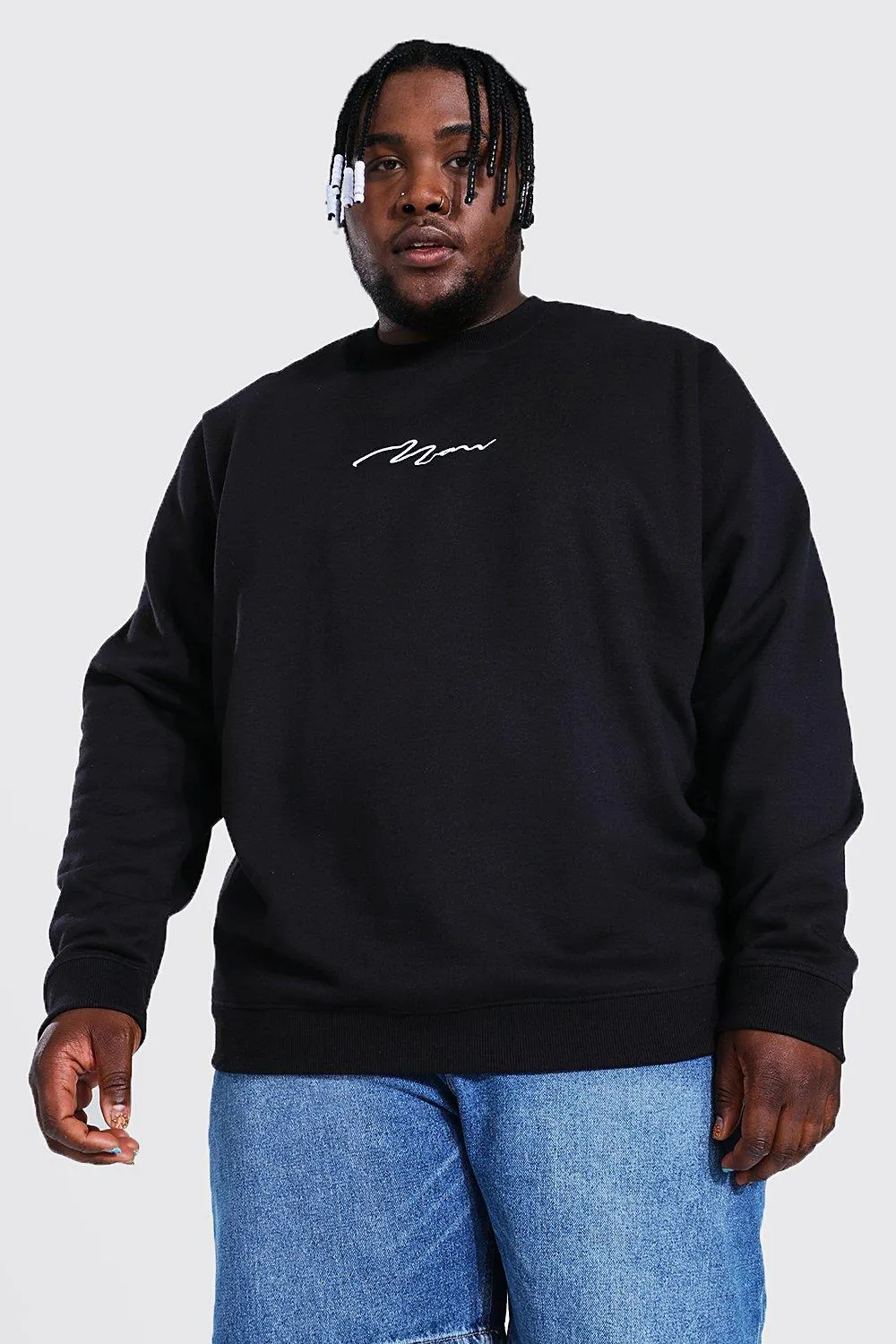 Plus MAN Script Sweater