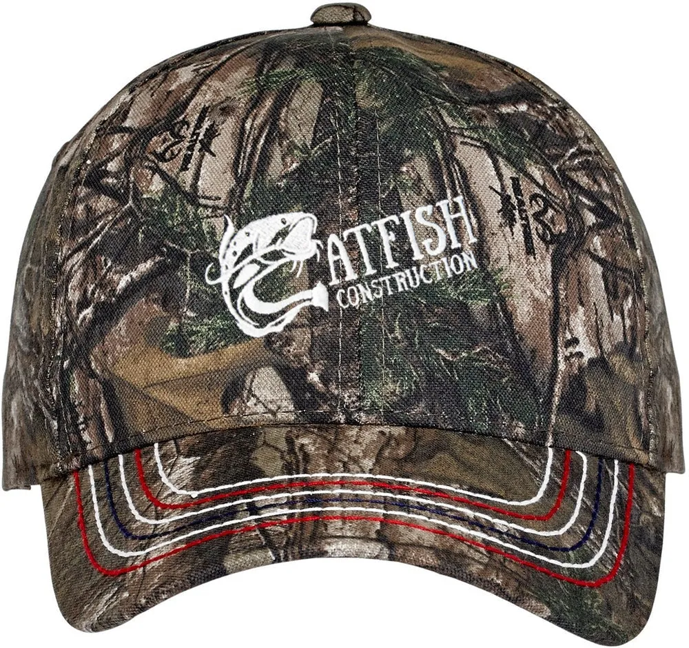 Port Authority Americana Contrast Stitch Camouflage Cap