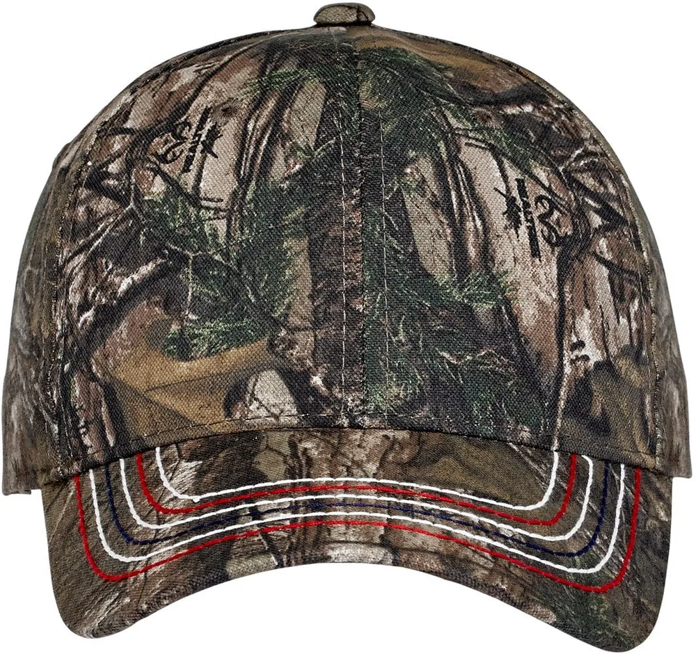 Port Authority Americana Contrast Stitch Camouflage Cap