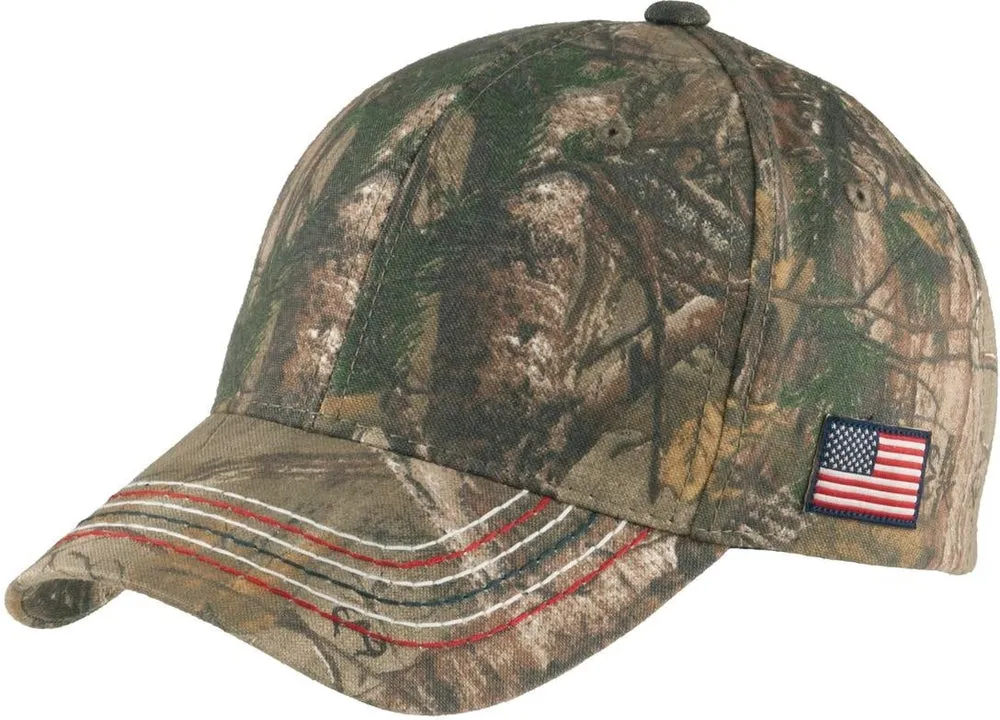 Port Authority Americana Contrast Stitch Camouflage Cap