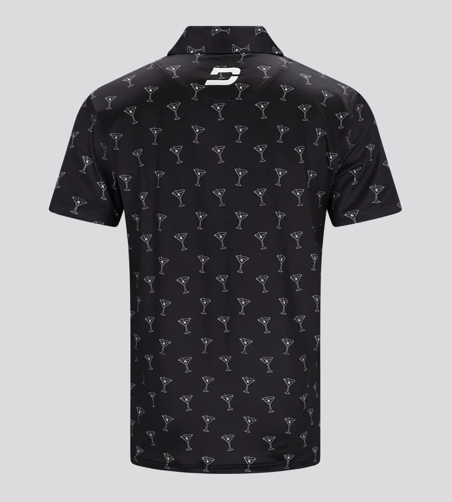 POSH SKULLS POLO - BLACK