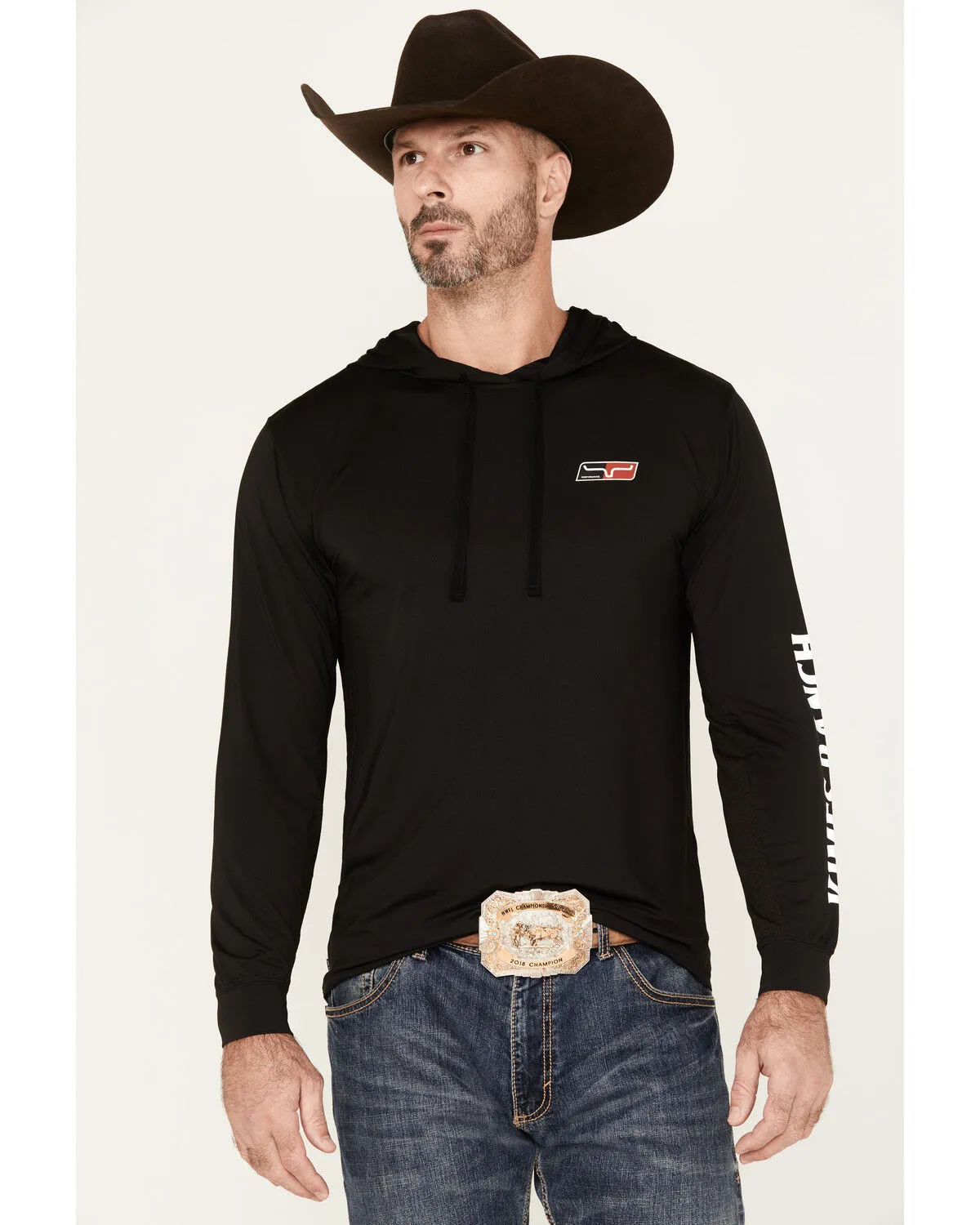 Product Name:  Kimes Ranch Men's Ninja Hood Tech Logo Long Sleeve T-Shirt