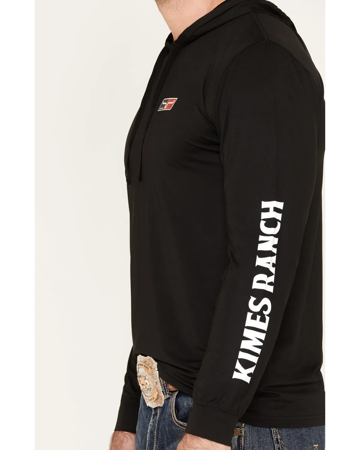 Product Name:  Kimes Ranch Men's Ninja Hood Tech Logo Long Sleeve T-Shirt