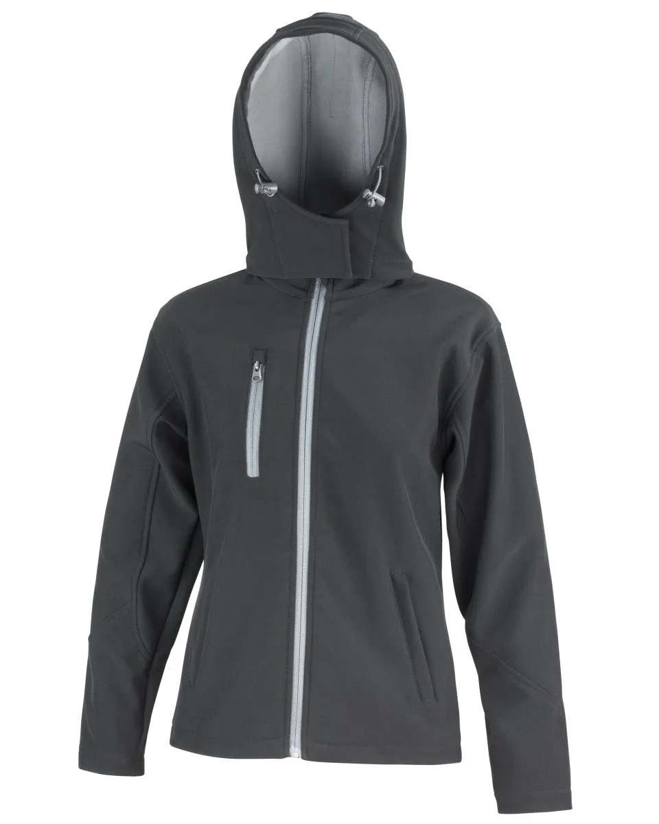 R230F Result Core Women's TX Performance Hooded Softshell Jacket