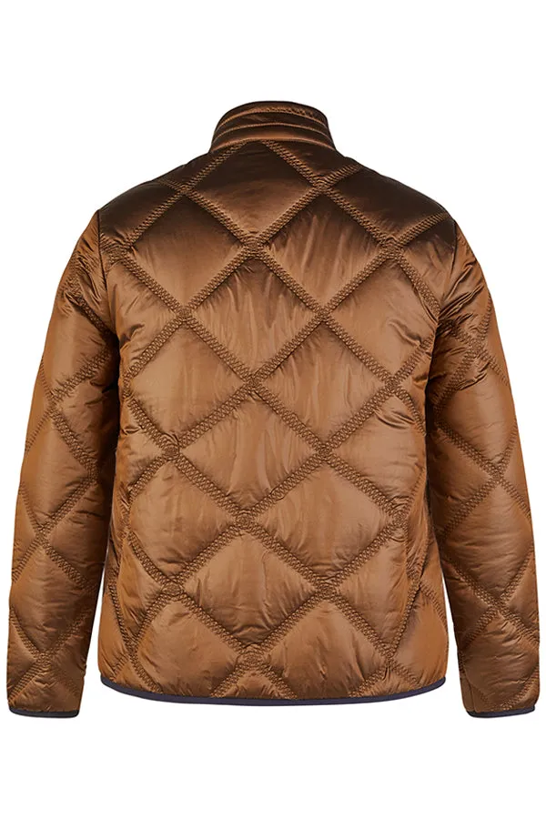 Rabe & LecomteBROWN ZIPPERED QUILTED JACKET