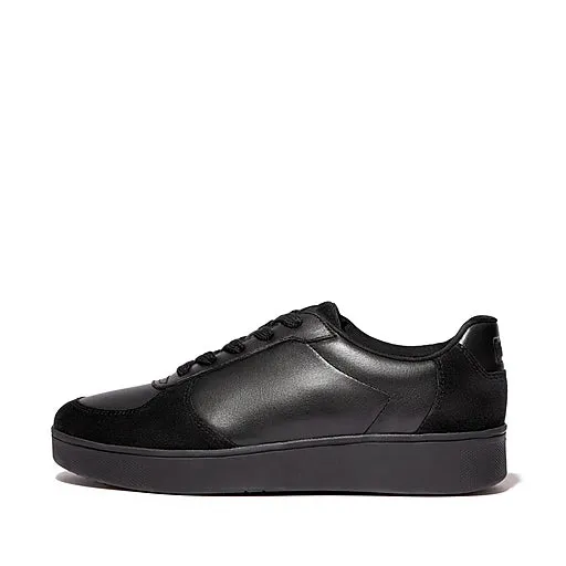  Rally Leather/Suede Panel Sneaker in Black  