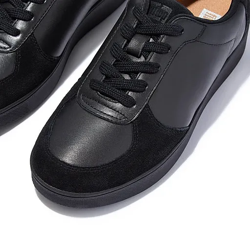  Rally Leather/Suede Panel Sneaker in Black  