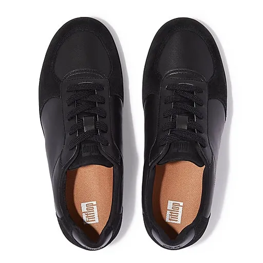  Rally Leather/Suede Panel Sneaker in Black  