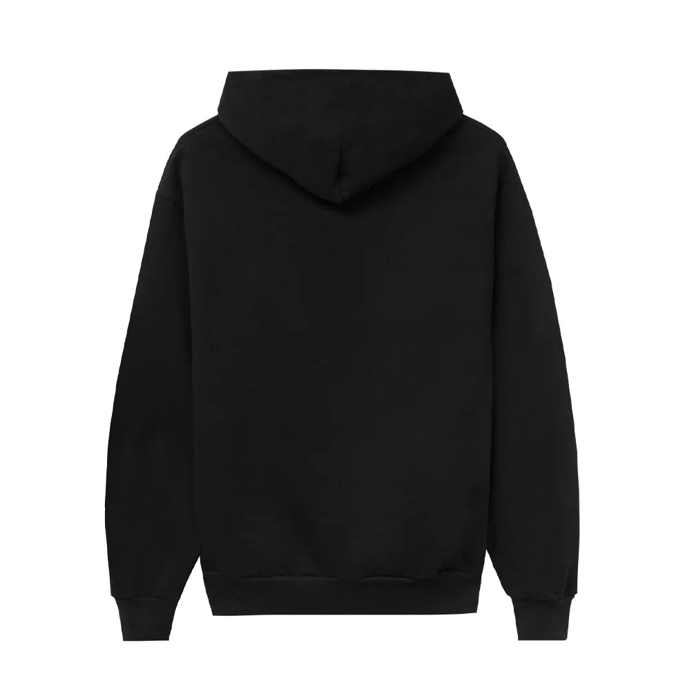 REAL BAD MAN PATCH HOOD // BLACK