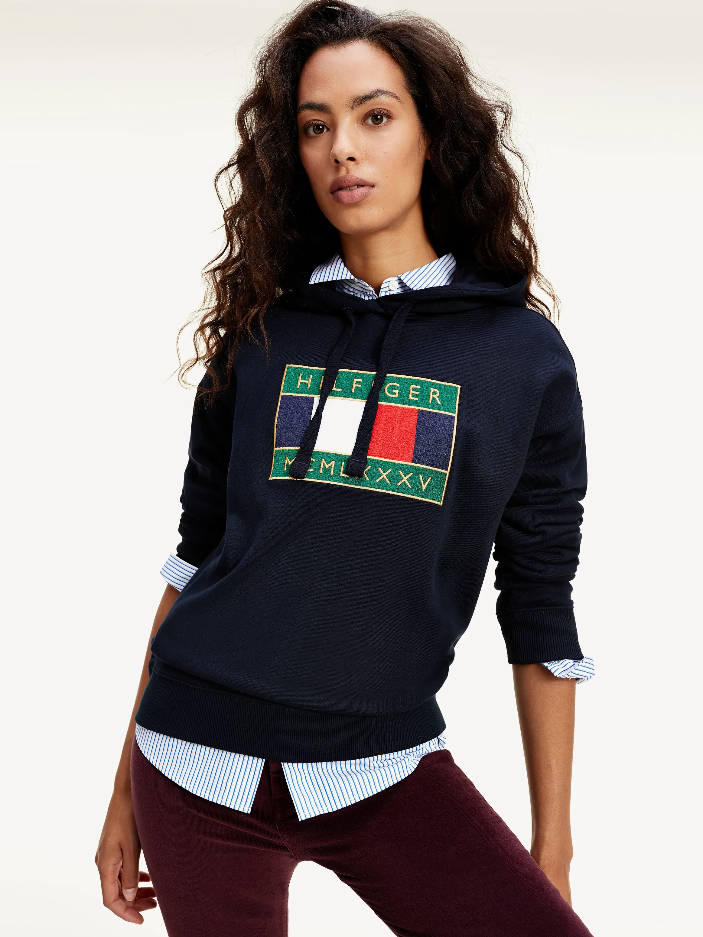 Relaxed Fit Organic Cotton Hoodie | Sweatshirts & Hoodies | Tommy Hilfiger