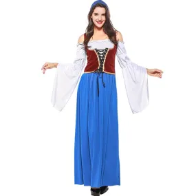 S-2XL Hot Sexy Beer Girl Costume Octoberfest Bavarian Dirndl Maid Peasant Skirt Dress Party Female Oktoberfest Dress