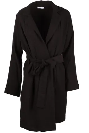 SABLYN BLACK COTTON TRENCH COAT XSMALL