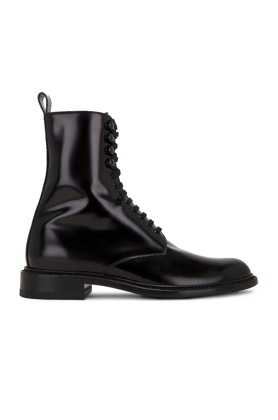 Saint Laurent Army 20 Lace Up Boot Cuir Anton