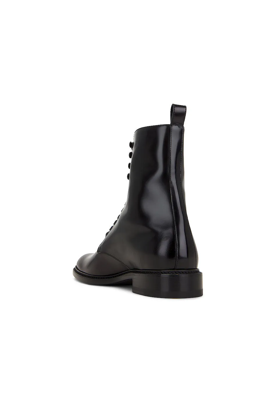 Saint Laurent Army 20 Lace Up Boot Cuir Anton