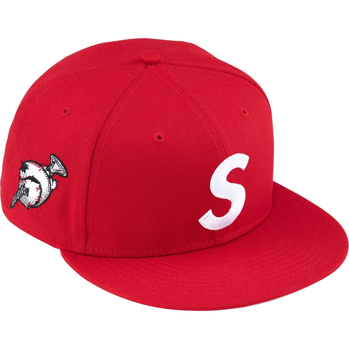 Screw Ball S Logo New Era Hat (Red)