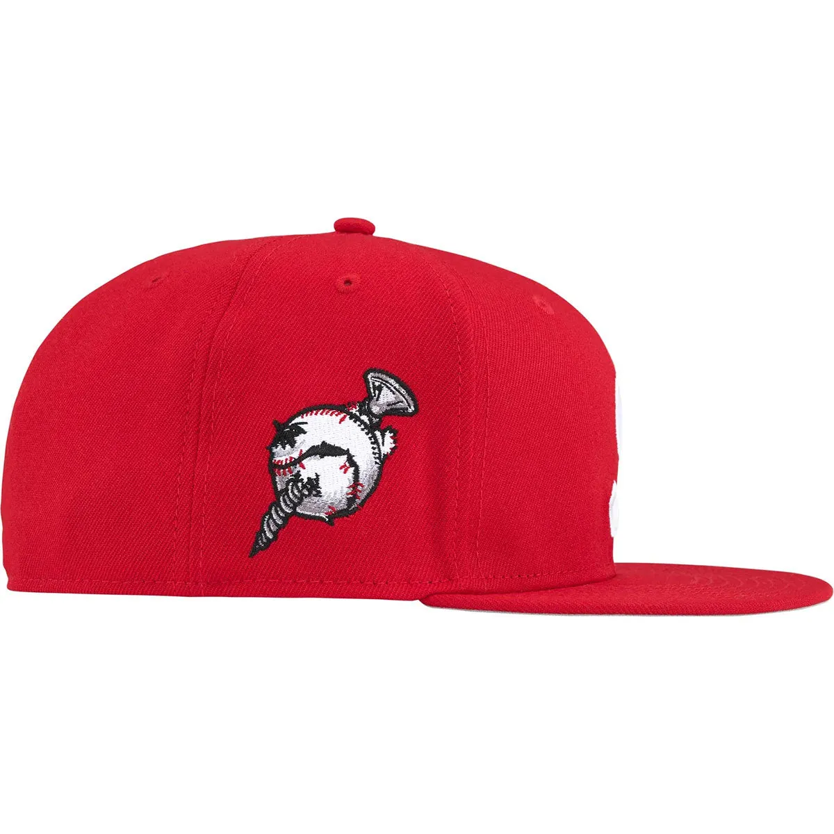 Screw Ball S Logo New Era Hat (Red)