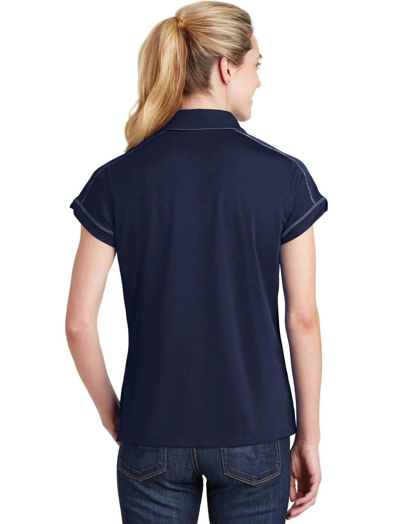 Sport-Tek Ladies Contrast Stitch Polo