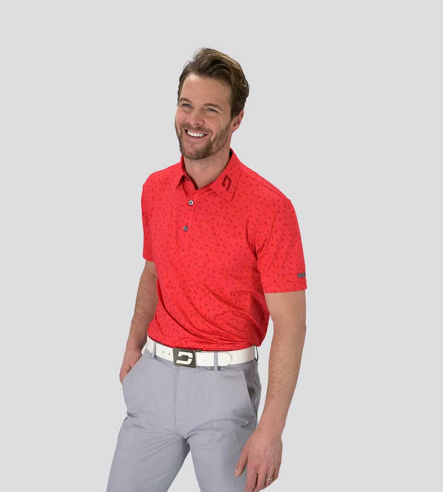 SQUIGGLE POLO - RED