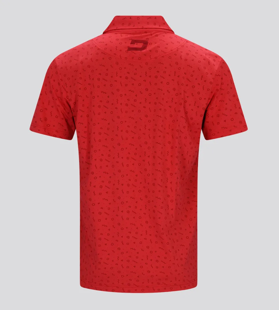 SQUIGGLE POLO - RED