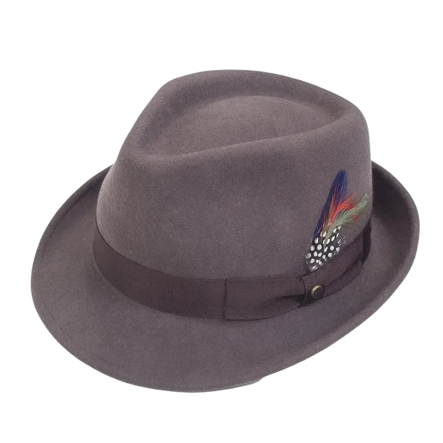 Stetson Elkader Trilby Hat in Tan