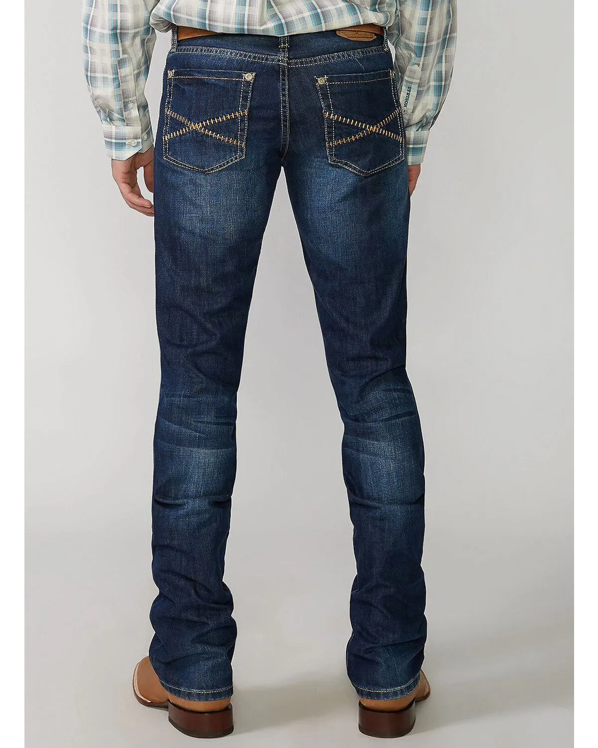 Stetson Rock Fit Barbwire "X" Stitched Jeans