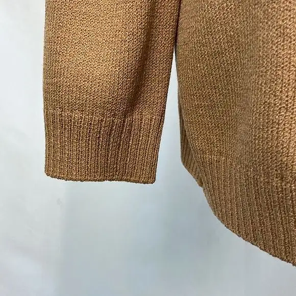 StJohnTan Knit with Zip Pockets Jacket