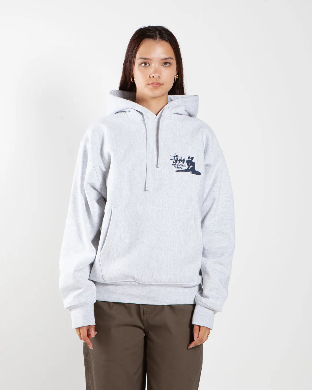 Stüssy Relax Hood Ash Heather