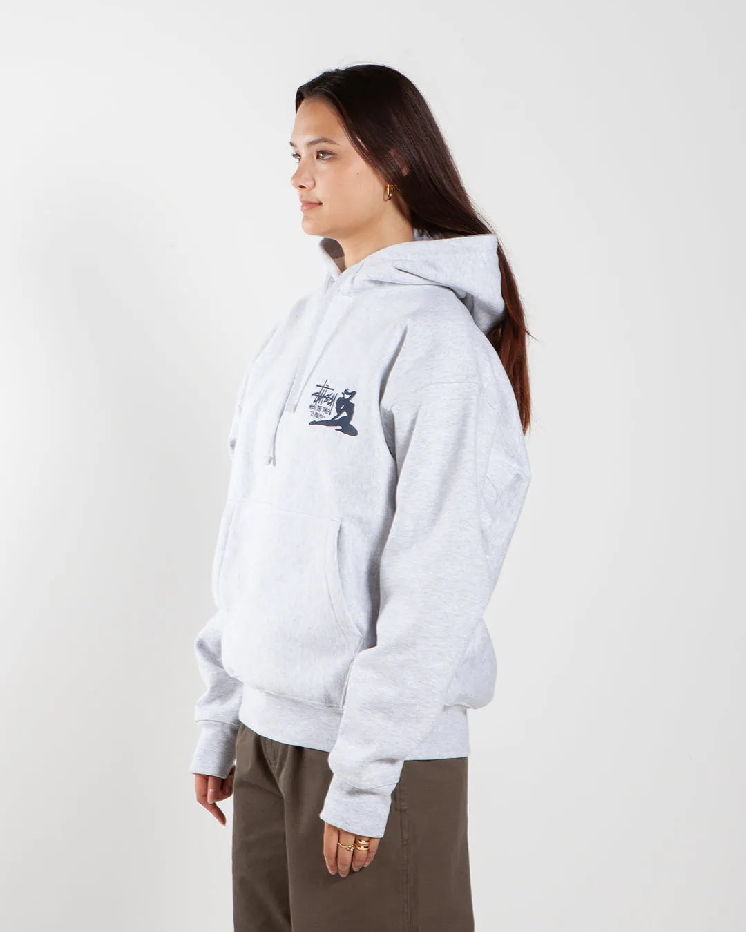 Stüssy Relax Hood Ash Heather